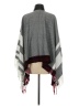 K. Jordan 100% Acrylic Gray Poncho Size M - photo 2
