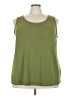 Susan Graver Green Sleeveless Blouse Size 3X - photo 1
