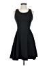 Aqua Solid Black Cocktail Dress Size S - photo 1
