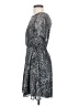 Myan 100% Polyester Paisley Gray Casual Dress Size S - photo 5