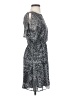 Myan 100% Polyester Paisley Gray Casual Dress Size S - photo 4