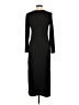 Unbranded Solid Black Casual Dress Size L - photo 2