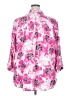 Unbranded Floral Pink 3/4 Sleeve Button-Down Shirt Size XXL (estimated) - photo 2