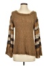 Miss Me Vintage 100% Acrylic Tweed Brown Pullover Sweater Size S - photo 1
