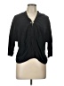 Sandro Black 3/4 Sleeve Button-Down Shirt Size Lg (3) - photo 1