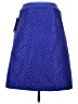 Athleta 100% Nylon Chevron-herringbone Blue Casual Skirt Size 6 - photo 2
