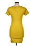 Forever 21 Solid Yellow Casual Dress Size L - photo 2