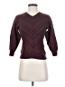 Amour Vert Chevron-herringbone Burgundy Pullover Sweater Size XS - photo 1