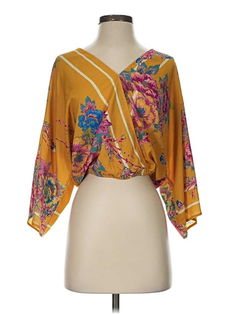 Pre-owned Flying Tomato Kimono In Gold