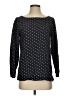 Talbots 100% Cotton Polka Dots Black Blue Pullover Sweater Size S - photo 1