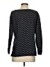 Talbots 100% Cotton Polka Dots Black Blue Pullover Sweater Size S - photo 2
