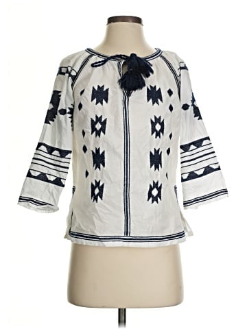 Gretchen Scott Designs 3/4 Sleeve Blouse (view 1)
