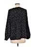 Adrianna Papell 100% Polyester Polka Dots Black Long Sleeve Blouse Size M - photo 2
