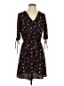 Charming Charlie Print Black Casual Dress Size S - photo 1
