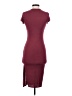 Windsor Solid Burgundy Casual Dress Size S - photo 2