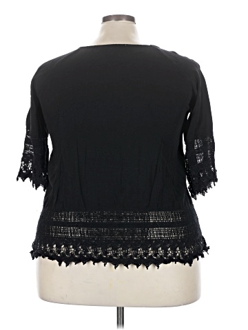 Solitaire 3/4 Sleeve Blouse (view 2)