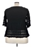 Solitaire 100% Rayon Black 3/4 Sleeve Blouse Size 3X - photo 2