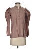 J.Crew 100% Cotton Brown 3/4 Sleeve Blouse Size XXS - photo 1