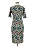 Lularoe Print Teal Cocktail Dress Size M - photo 2