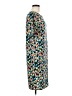 Lularoe Print Teal Cocktail Dress Size M - photo 4