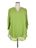 Cato 100% Polyester Green 3/4 Sleeve Blouse Size 18 - 20 - photo 1