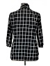 Robert Louis Checkered-gingham Black 3/4 Sleeve Button-Down Shirt Size XL - photo 2