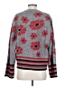 beige Floral Gray Pullover Sweater Size 3 - photo 2