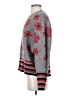 beige Floral Gray Pullover Sweater Size 3 - photo 5