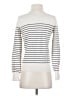 H&M Stripes Ivory Turtleneck Sweater Size S - photo 2