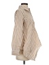 Talbots 100% Cotton Stripes Tan Long Sleeve Blouse Size XS - photo 4