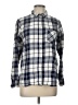 Old Navy 100% Cotton Plaid Blue Long Sleeve Button-Down Shirt Size L - photo 1
