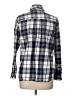Old Navy 100% Cotton Plaid Blue Long Sleeve Button-Down Shirt Size L - photo 2
