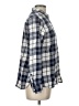 Old Navy 100% Cotton Plaid Blue Long Sleeve Button-Down Shirt Size L - photo 4