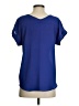 Assorted Brands 100% Polyester Blue Short Sleeve Blouse Size S - photo 2