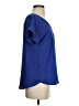 Assorted Brands 100% Polyester Blue Short Sleeve Blouse Size S - photo 4