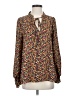 Willow & Root 100% Polyester Brown Long Sleeve Blouse Size S - photo 1