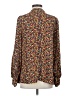 Willow & Root 100% Polyester Brown Long Sleeve Blouse Size S - photo 2
