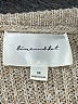 Line & Dot 100% Polyester Metallic Tan Pullover Sweater Size M - photo 7