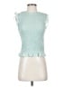 Laundry by Shelli Segal 100% Polyester Teal Sleeveless Blouse Size S - photo 1