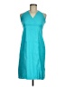 Esprit Solid Teal Casual Dress Size 6 - photo 1