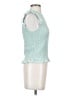 Laundry by Shelli Segal 100% Polyester Teal Sleeveless Blouse Size S - photo 4