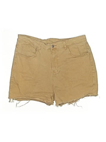 Shein Curve Khaki Shorts (view 1)