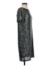 Ann Taylor Metallic Silver Cocktail Dress Size S - photo 4