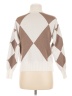 Unbranded Argyle Tan Turtleneck Sweater Size M (estimated) - photo 2