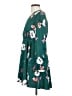 Express 100% Polyester Floral Green Casual Dress Size XS - photo 5