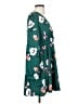 Express 100% Polyester Floral Green Casual Dress Size XS - photo 4