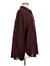 Max Studio 100% Polyester Houndstooth Burgundy Long Sleeve Blouse Size M (estimated) - photo 4