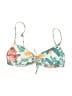 Unbranded Floral Teal Swimsuit Top Size S (estimated) - photo 1