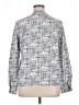 Unbranded 100% Polyester Tweed Silver Long Sleeve Blouse Size XL - photo 2