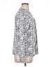Unbranded 100% Polyester Tweed Silver Long Sleeve Blouse Size XL - photo 4